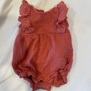 Target Cat& Jack Baby Girl Romper Rust orangey color